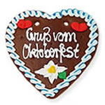 Lebkuchenherz - Gruss vom Oktoberfest